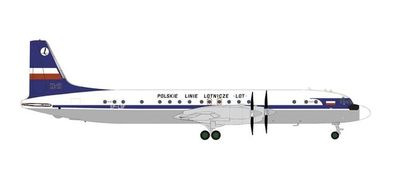 Herpa 572446 - 1/200 LOT Polish Airlines Ilyushin IL-18 &ndash; SP-LSF - Neu