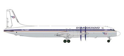 Herpa 571937 - 1/200 Domodedovo Airlines Ilyushin IL-18 &ndash; RA-74267 - Neu