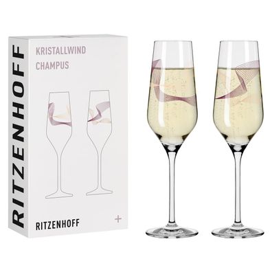 Ritzenhoff Champagnerglas Set Kristallwind Champagner 2er-Set 001