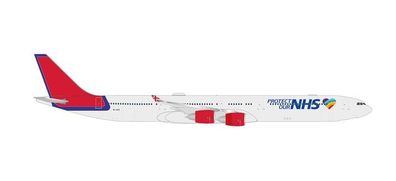 Herpa 535496 - 1/500 Maleth Aero Airbus A340-600 &ldquo; Protect Our NHS