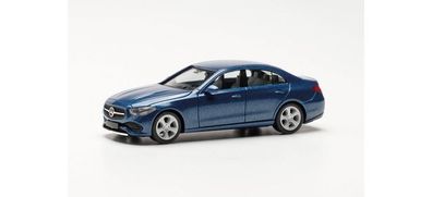 Herpa 430913-002 - 1/87 Mercedes-Benz C-Klasse Limousine, spektralblau metallic