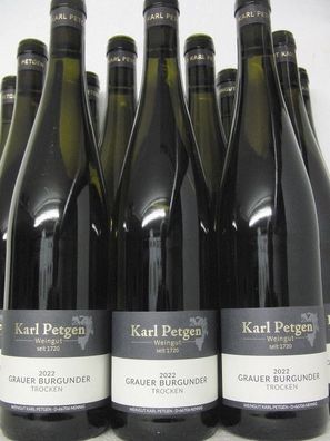 12 FL 2022 Grauburgunder trocken Weingut Karl Petgen Mosel Weißwein Versand kostenlos