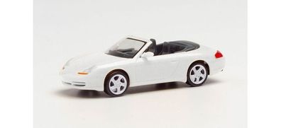 Herpa 032674-002 - 1/87 Porsche 996 C4 Cabrio, carraraweiß metallic - Neu