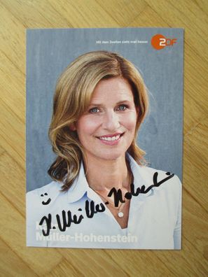 ZDF Fernsehmoderatorin Katrin Müller-Hohenstein - handsigniertes Autogramm!!!