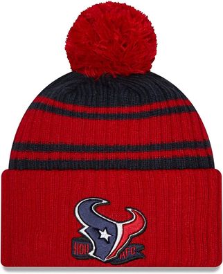 NFL Houston Texans Sideline 2022 Bobble Wollmütze cuffed knit 196314140324