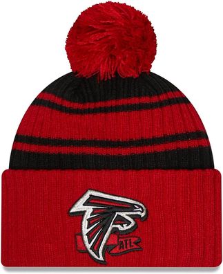 NFL Atlanta Falcons Sideline 2022 Bobble Wollmütze cuffed knit 196314140584
