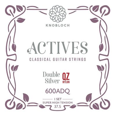 Knobloch 600ADQ 37.5 Actives - Double Silver / QZ Nylon - super high - Gitarrensaiten