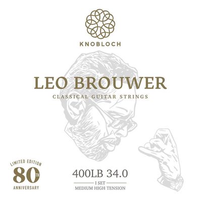 Knobloch 400LB 34.0 Leo Brouwer Signature - medium/ high - Saiten für Konzertgitarre