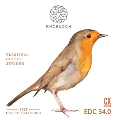 Knobloch EDC 34.0 Erithacus - medium/ high - Carbonsaiten für Gitarre