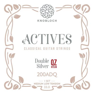 Knobloch 200ADQ 33.0 Actives - Double Silver / QZ Nylon - medium/ low - Saiten