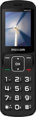 Maxcom Telefon Seniorenhandy 2G, 2,4'' display, 800 mAh battery
