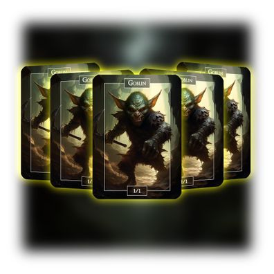 Goblin (1-1) - ManaFlame Karten 5x Set - Als MTG Token nutzbar