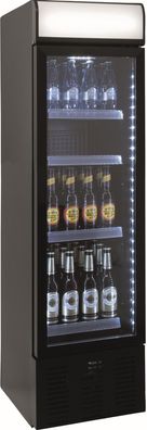 Kühlschrank Mod. DK 105 schmal mit Glastür / Werbetafel 118 L 403x455x1505 Gastlando
