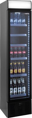 Kühlschrank Mod. DK 134 schmal mit Glastür / Werbetafel 150 L 403x455x1905 Gastlando
