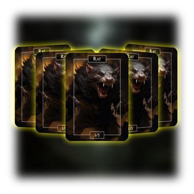 Rat (1-1) - ManaFlame Karten 5x Set - Als Token nutzbar