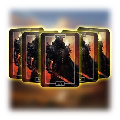 Human Soldier (1-1) - ManaFlame Karten 5x Set - Als Token nutzbar