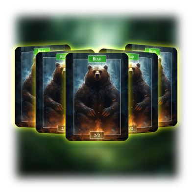 Bear (2-2) - ManaFlame Karten 5x Set - Als Token nutzbar
