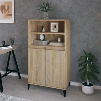 Highboard Sonoma-Eiche 60x36x110 cm Holzwerkstoff