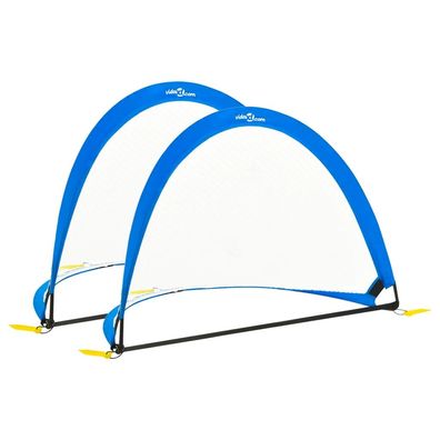 Kinder Fußballtore 2 Stk. Aufbewahrungstasche 183x117,5x120,5cm