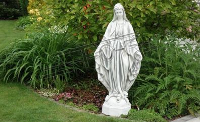Mutter Jesus Maria Statue Grab Skulptur Heilige Figur Garten Deko 118cm S101188