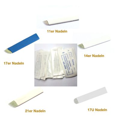 Microblading Nadeln Handmethode Blades Permanent Makeup 10 20 50 Stück Set