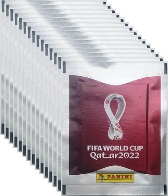 Panini FIFA World Cup Qatar WM 2022 Fußball 50 Tüten = 250 Sammel-Sticker NEU!