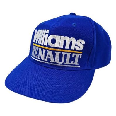 Williams Renault Cap Vintage Kappe Formel 1 Mütze Blau 1987 Retro NEU Selten