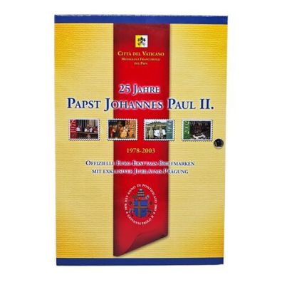 25 Jahre Papst Johannes Paul II Sonderedition Offizielle Ersttags Briefmarken