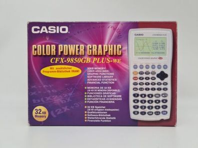 Casio CFX-9850GB Plus Color Power Graphic Taschenrechner 32KB Memory OVP