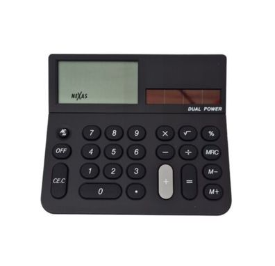 Office Taschenrechner Kalkulator Große Anzeige Solarbetrieb Büro Schule Schwarz