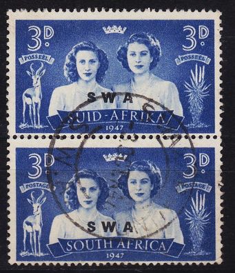 Südwest AFRIKA Southwest AFRICA [1947] MiNr 0257 + 56 ( O/ used ) 2er