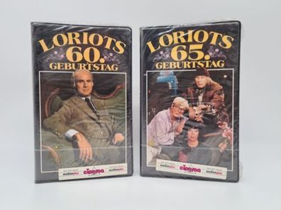 Loriots 60 Geburtstag und 65 Geburtstag VHS Kassette NEU Vintage 80er 90er