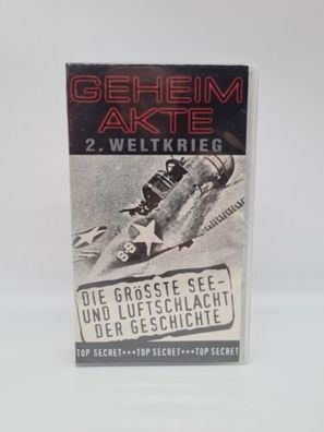 Geheimakte 2. Weltkrieg - Die größte See und Luftschlacht VHS Kassette NEU