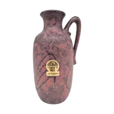 Ruscha Keramik Vase Echt Handarbeit mit Label 20cm 50er Dekorativ Selten