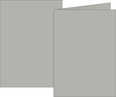 Doppelkarten grau DIN A6 160g
