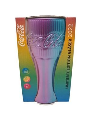 Mc Donalds Coca Cola Regenbogen Glas 2022 Limitierte Edition NEU