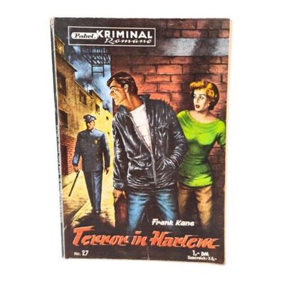 Pabel Kriminal Romane # 27 - Terror in Harlem / deutscher Erstdruck Frank Kane