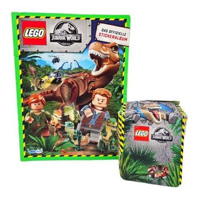 LEGO Jurassic World (2019) Stickeralbum + 49 Tütchen Blue Ocean Unvollständig