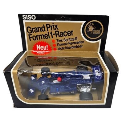 Siso Grandprix Formel 1 Racer mit Rückzieh Motor 70er Spielzeug Retro