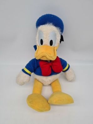 Donald Duck Kuscheltier Walt Disney 43cm Stofftier mit Strickweste Selten 90er