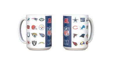 NFL All Team Logos Kaffeetasse Tasse Mug 15oz 450ml 4262382081701