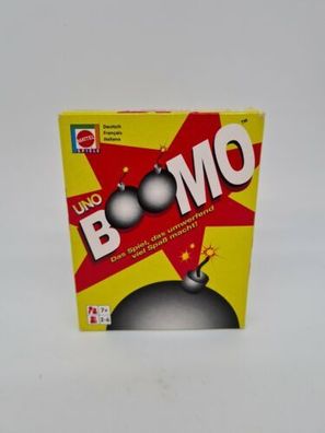UNO Boomo Kartenspiel Mattel 2001 Familien Spiel ab 2 Spieler Top Zustand