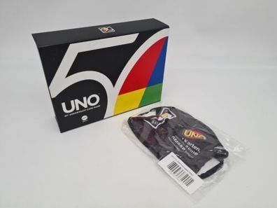UNO Premium - 50 Jahre UNO Jubiläumsausgabe (mit Münze) NEU & OVP + Maske