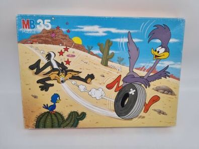 MB Puzzle The Road Runner 35 Teile Comic 1984