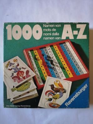 1000 Namen Von A-Z Ravensburger 1976 Brettspiel Rarität
