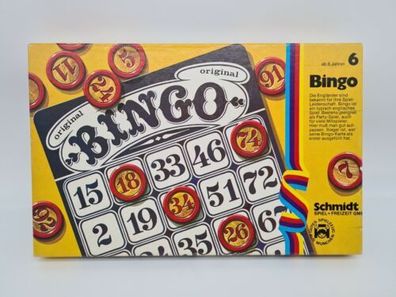 Original Bingo Schmidt Spiel + Freizeit GmbH Gesellschaftsspiel 70er Vintage