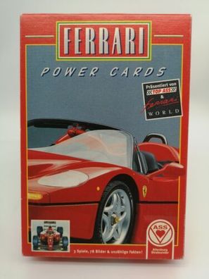 Ferrari Power Cards Top ASS Kartenspiel 1996 Vintage