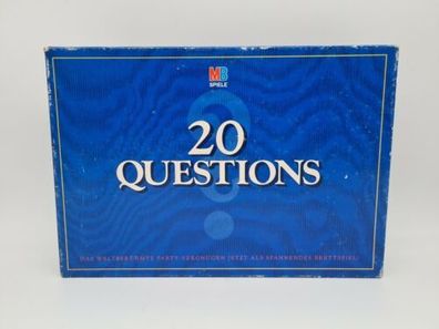 20 Questions MB Spiele 1989 Brettspiel Gesellschaftsspiel Partyspiel