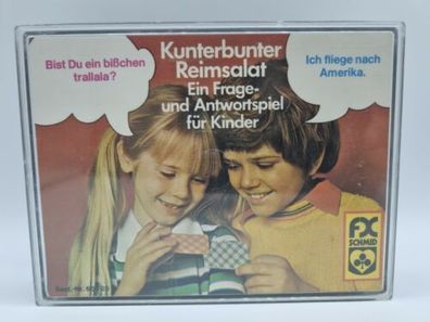 Kunterbunter Reimsalat FX Schmid 70er 80er Vintage Quiz Frage und Antwortspiel