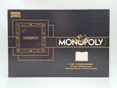 Monopoly Club Sonderausgabe Parker Brettspiel 1997 Gesellschaftsspiel mit Buch